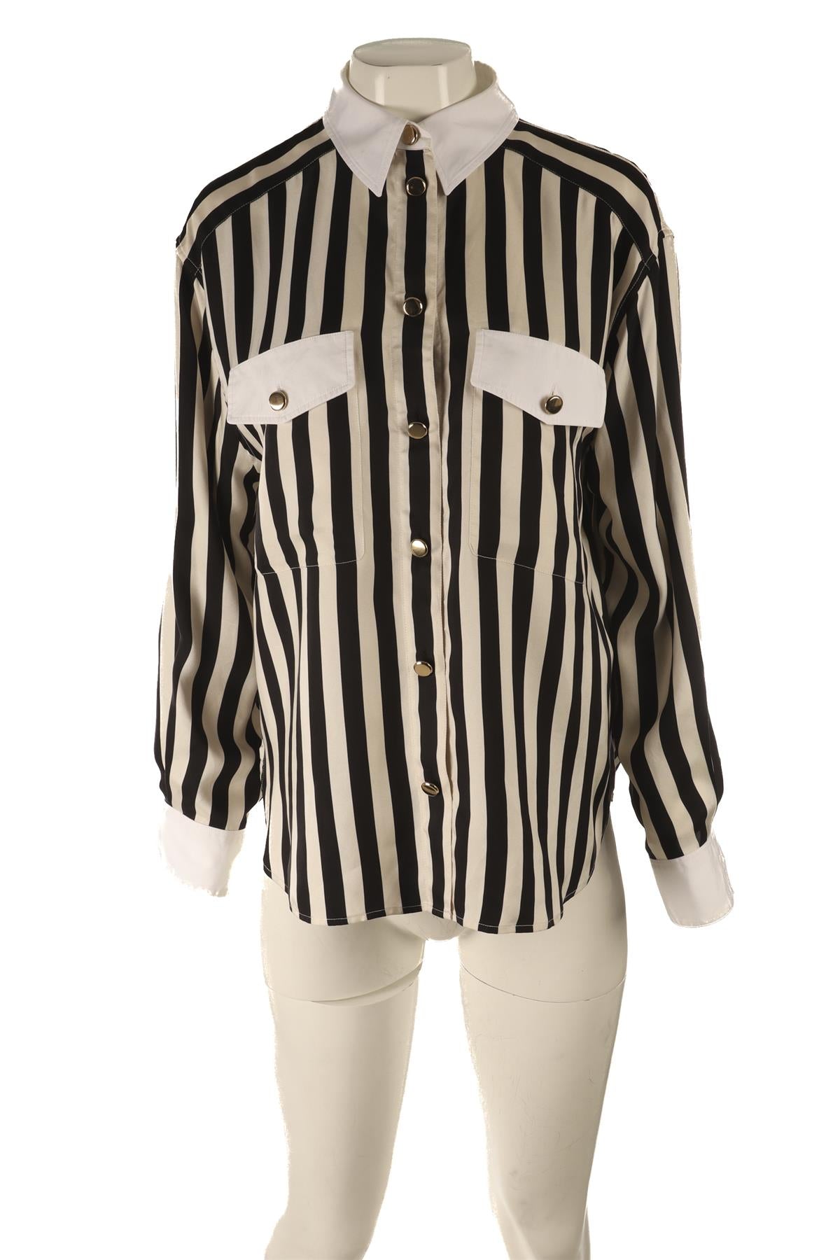 SAINT LAURENT MULTI SILK SHIRT FR 38 UK 10