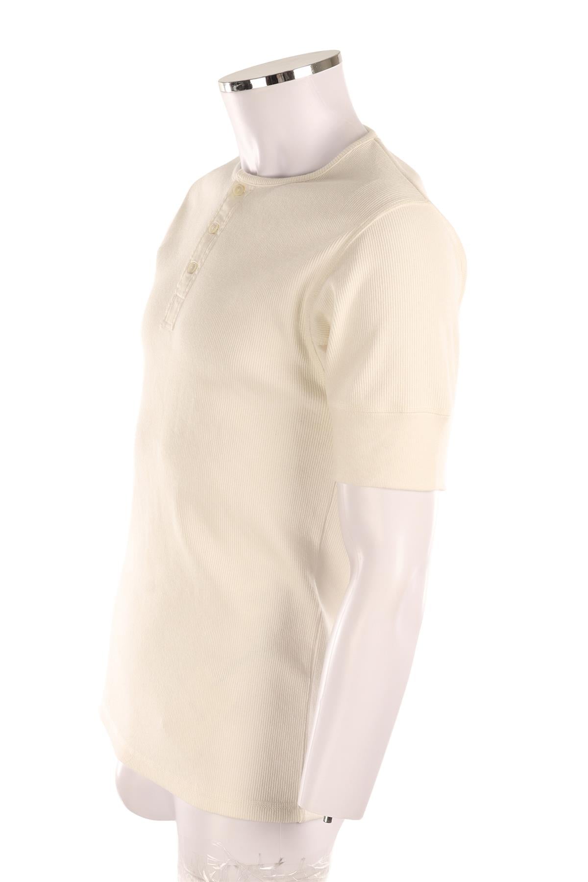 LEMAIRE WHITE MEN'S COTTON TOP SMALL