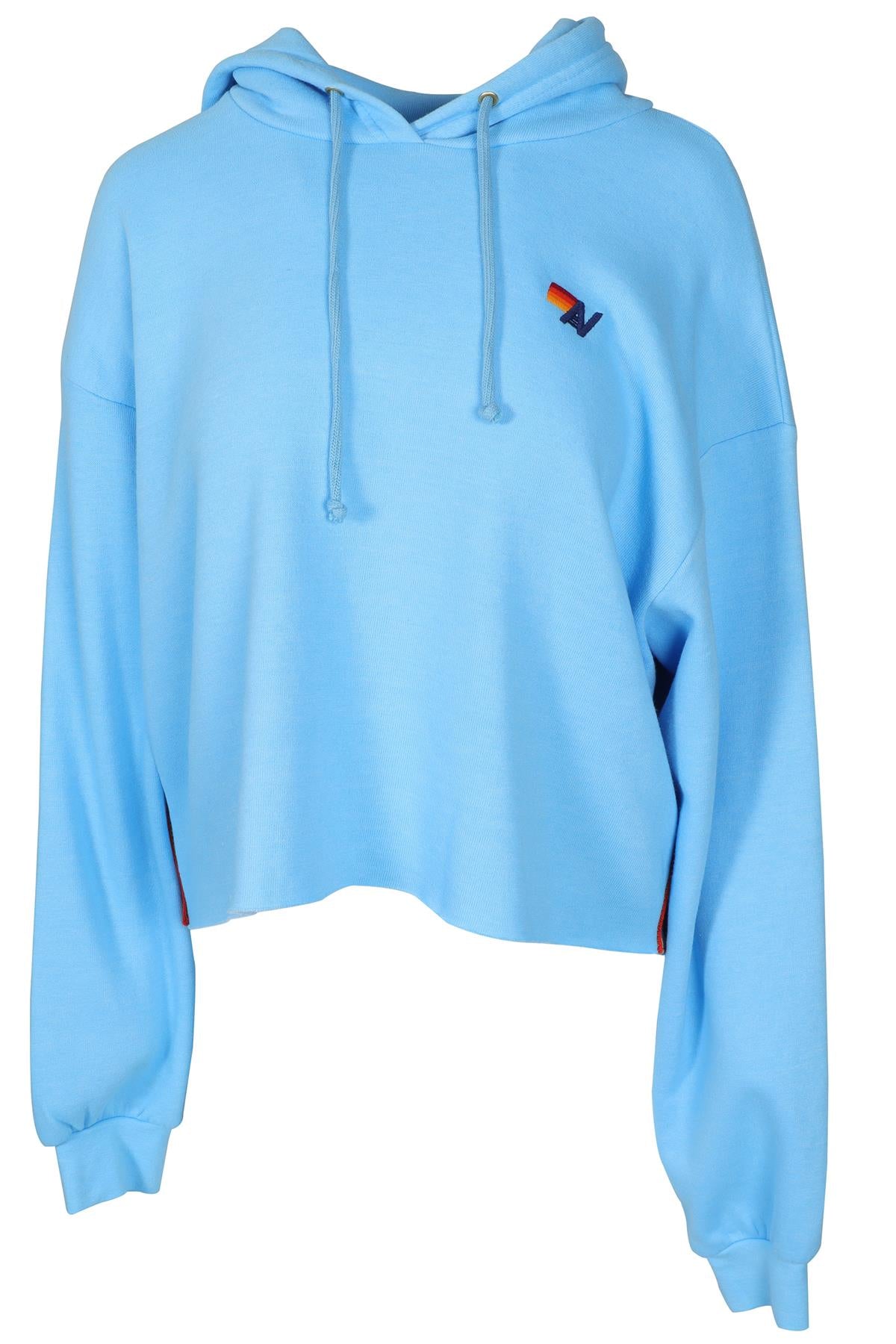 AVIATOR NATION BLUE COTTON HOODIE SMALL