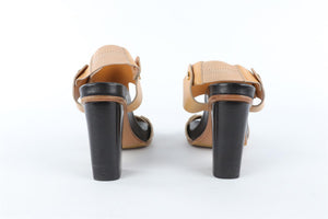 CHLOÉ BEIGE LEATHER SANDALS EU 38 UK 5