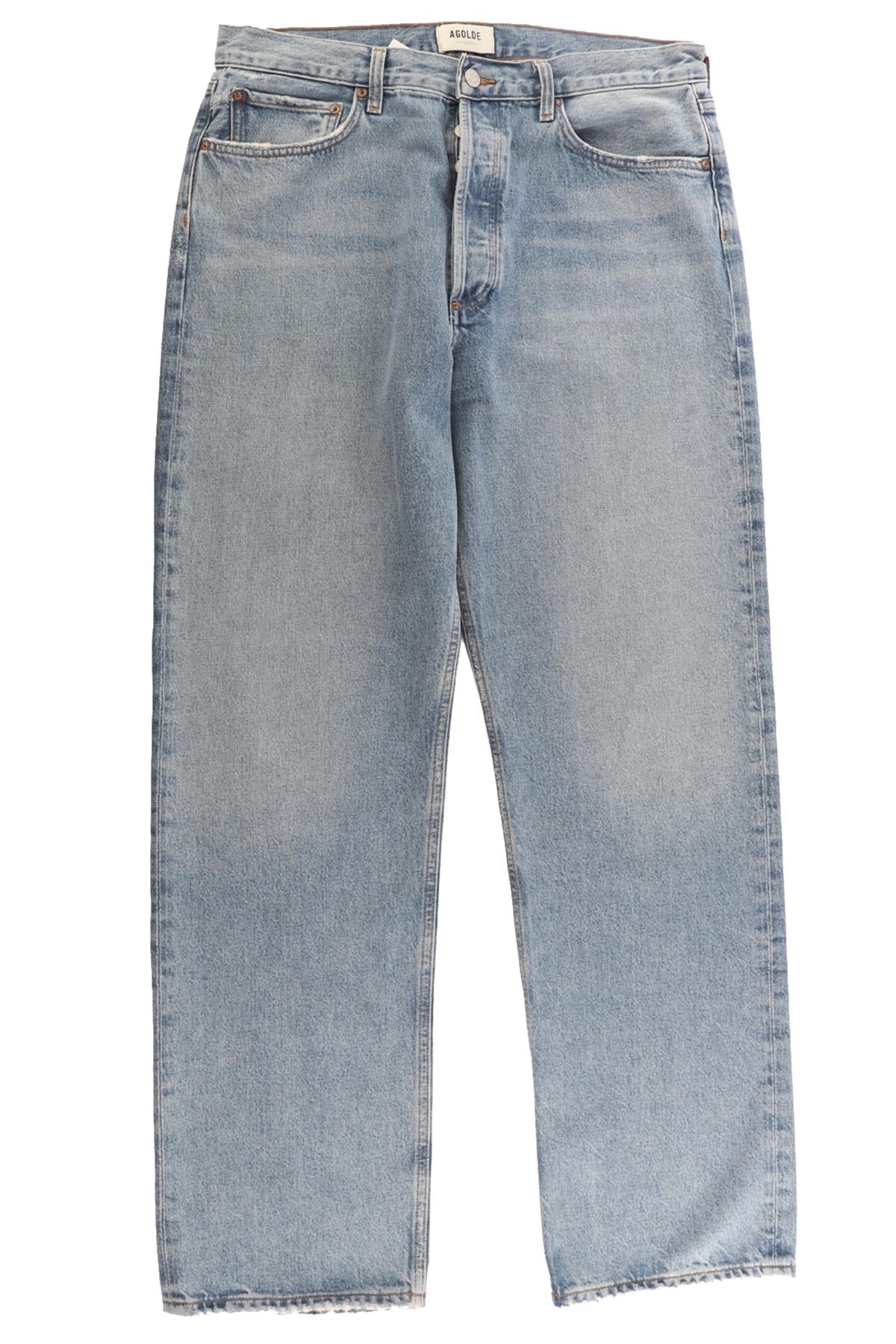 AGOLDE BLUE DENIM STRAIGHT LEG JEANS W30 UK 12