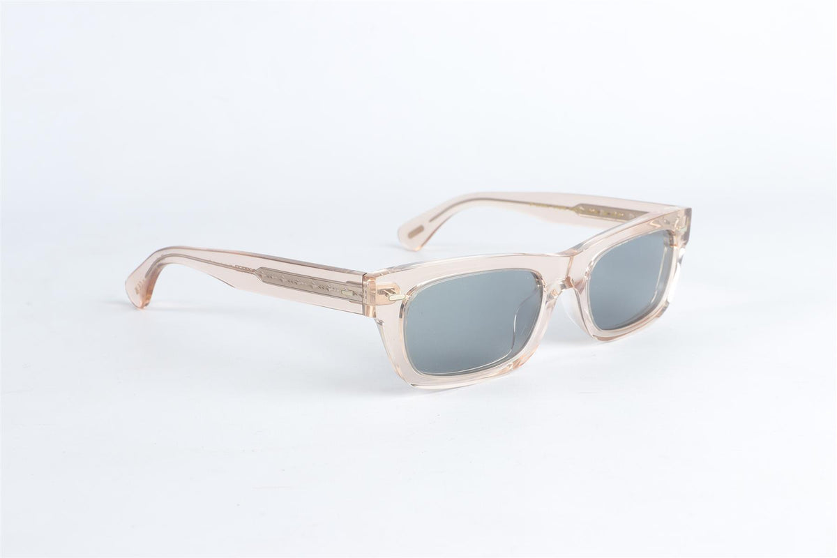 OLIVER PEOPLES NUDE RECTANGLE FRAME ACETATE SUNGLASSES