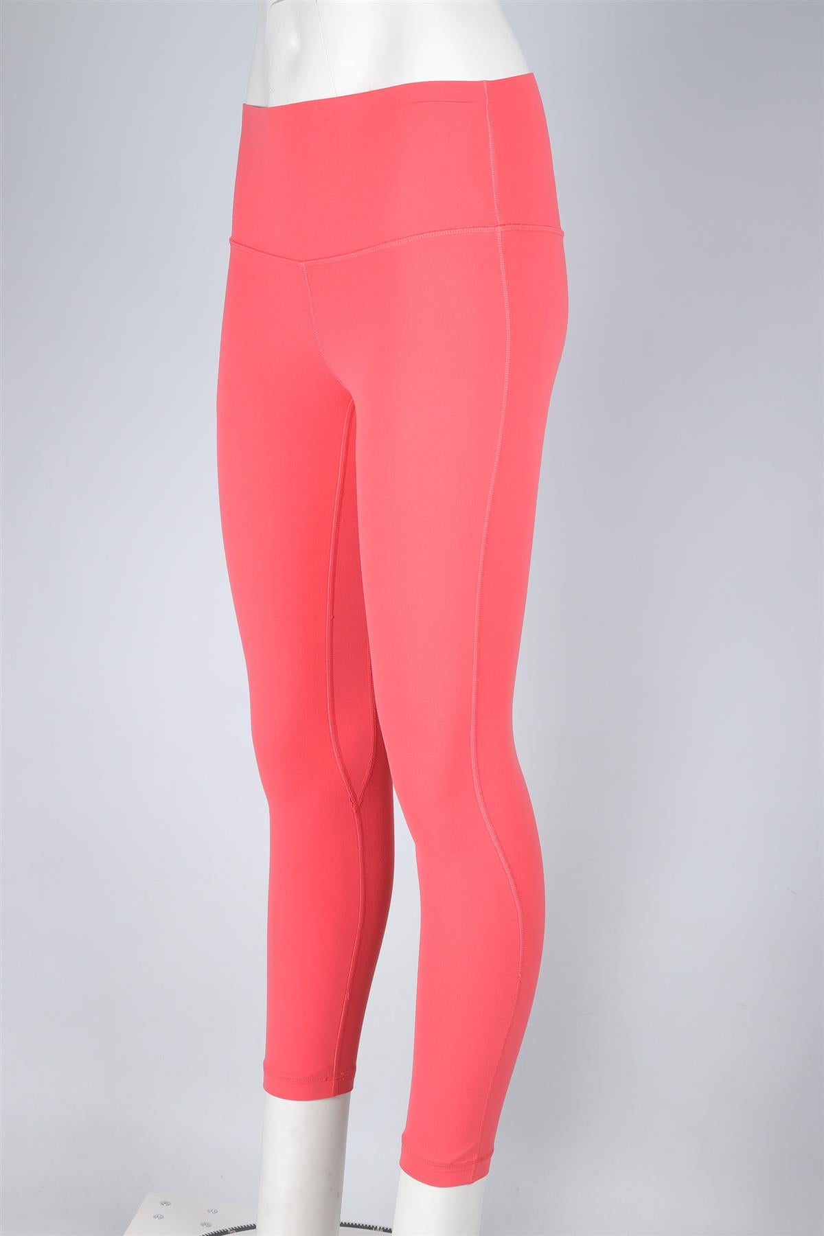 LULULEMON DESERT RED JERSEY LEGGINGS UK 6