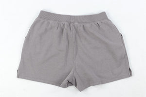 ALO YOGA PURPLE COTTON SHORTS LARGE