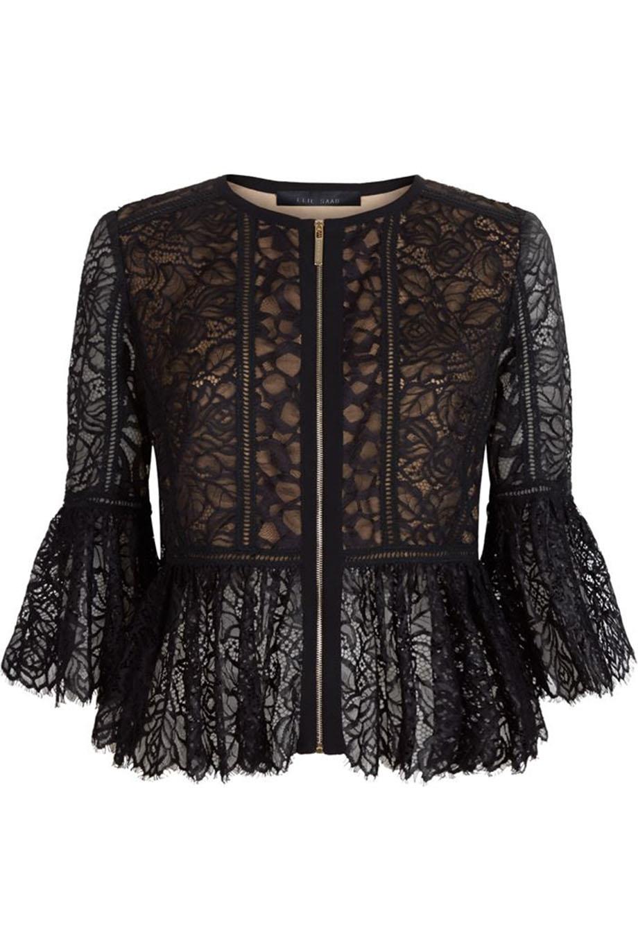 ELIE SAAB LACE PEPLUM JACKET IT 40 UK 8