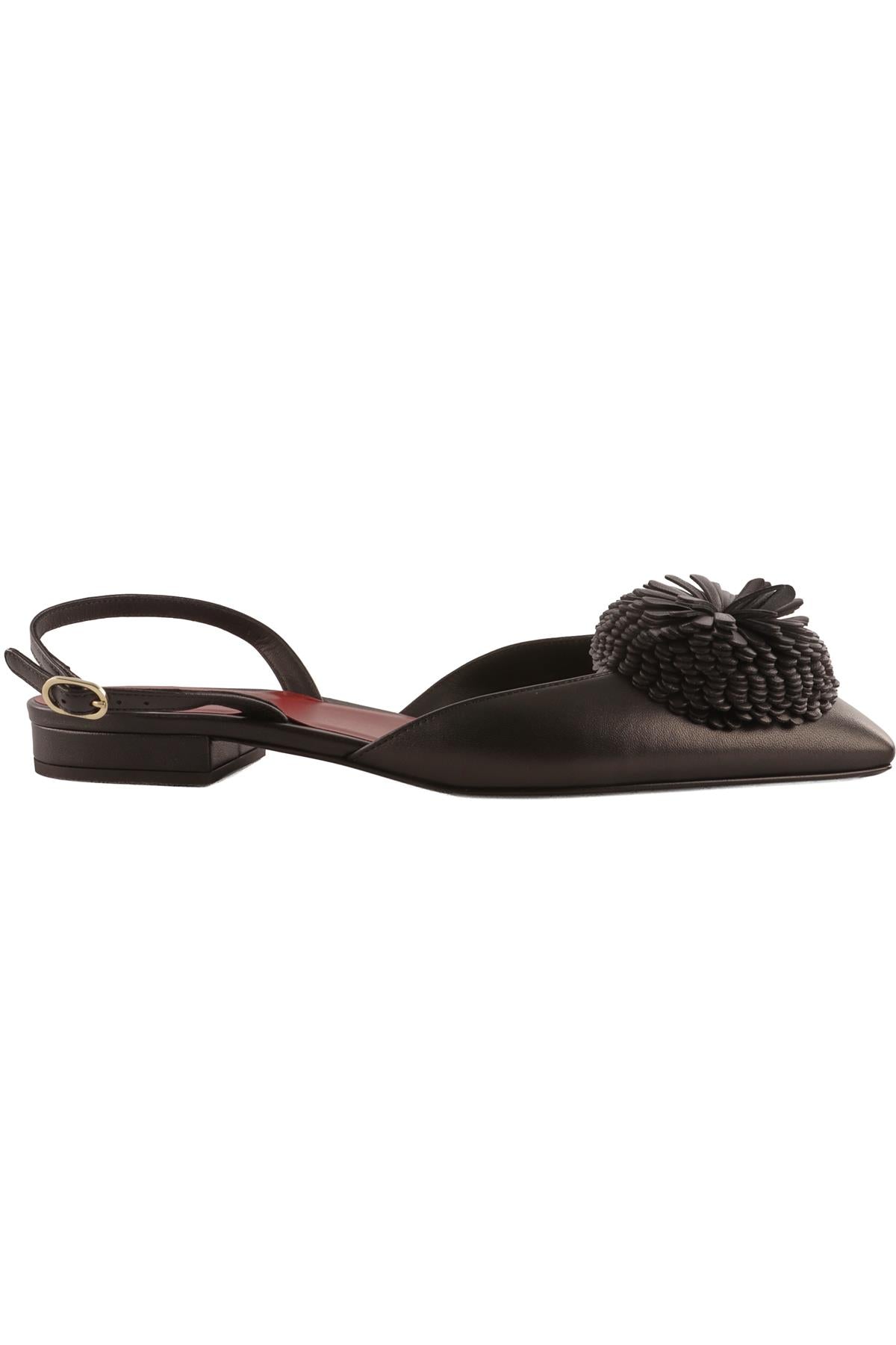CHANEL BLACK 2026 LEATHER BALLET FLATS EU 40.5 UK 7.5 US 10.5