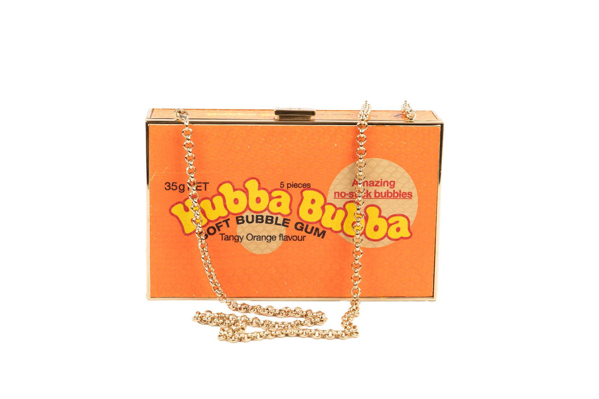 ANYA HINDMARCH ORANGE SNAKESKIN CLUTCH