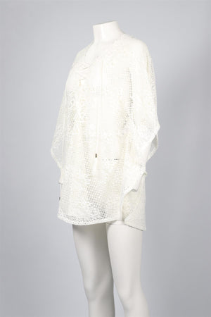 MELISSA ODABASH WHITE BEACH COVER UP ONE SIZE