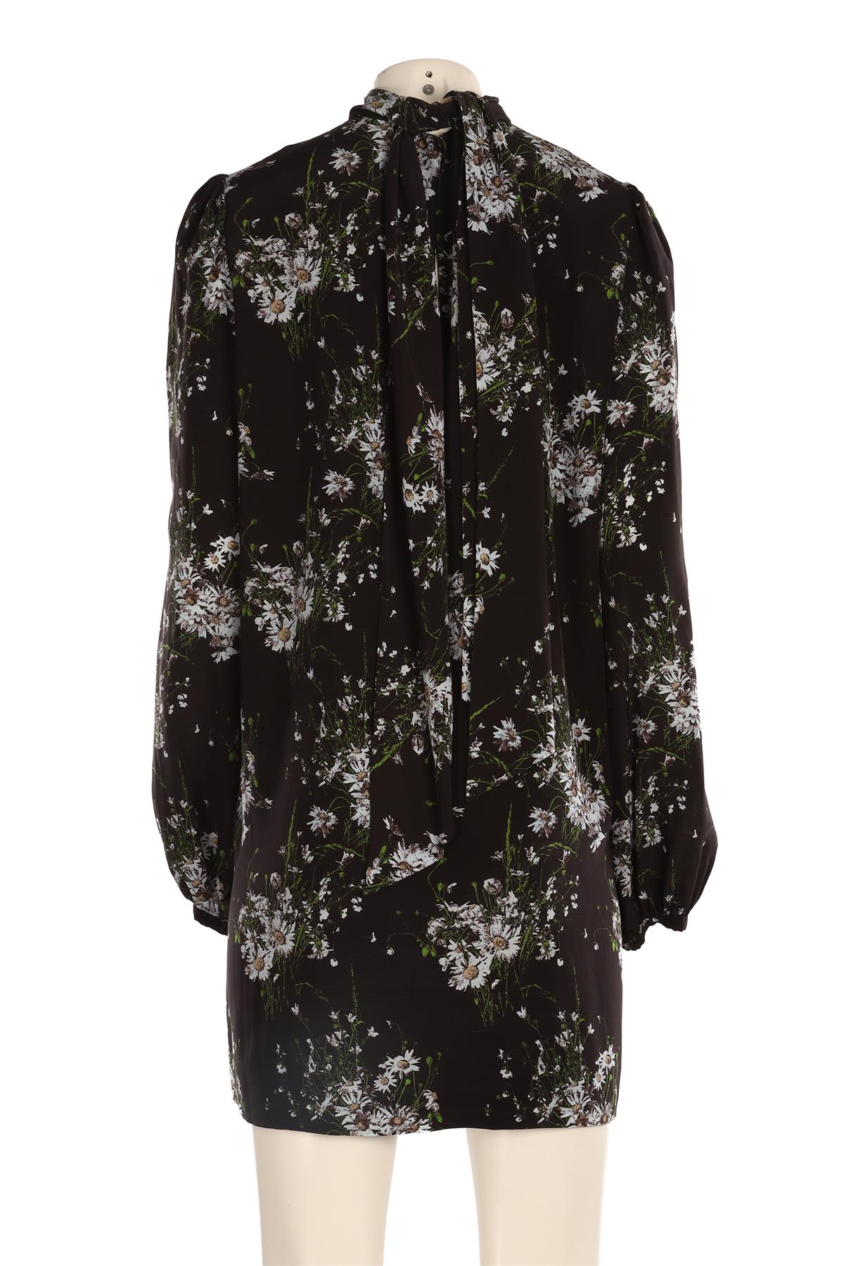 ALEXANDER MCQUEEN BLACK SILK MINI DRESS IT 46 UK 14
