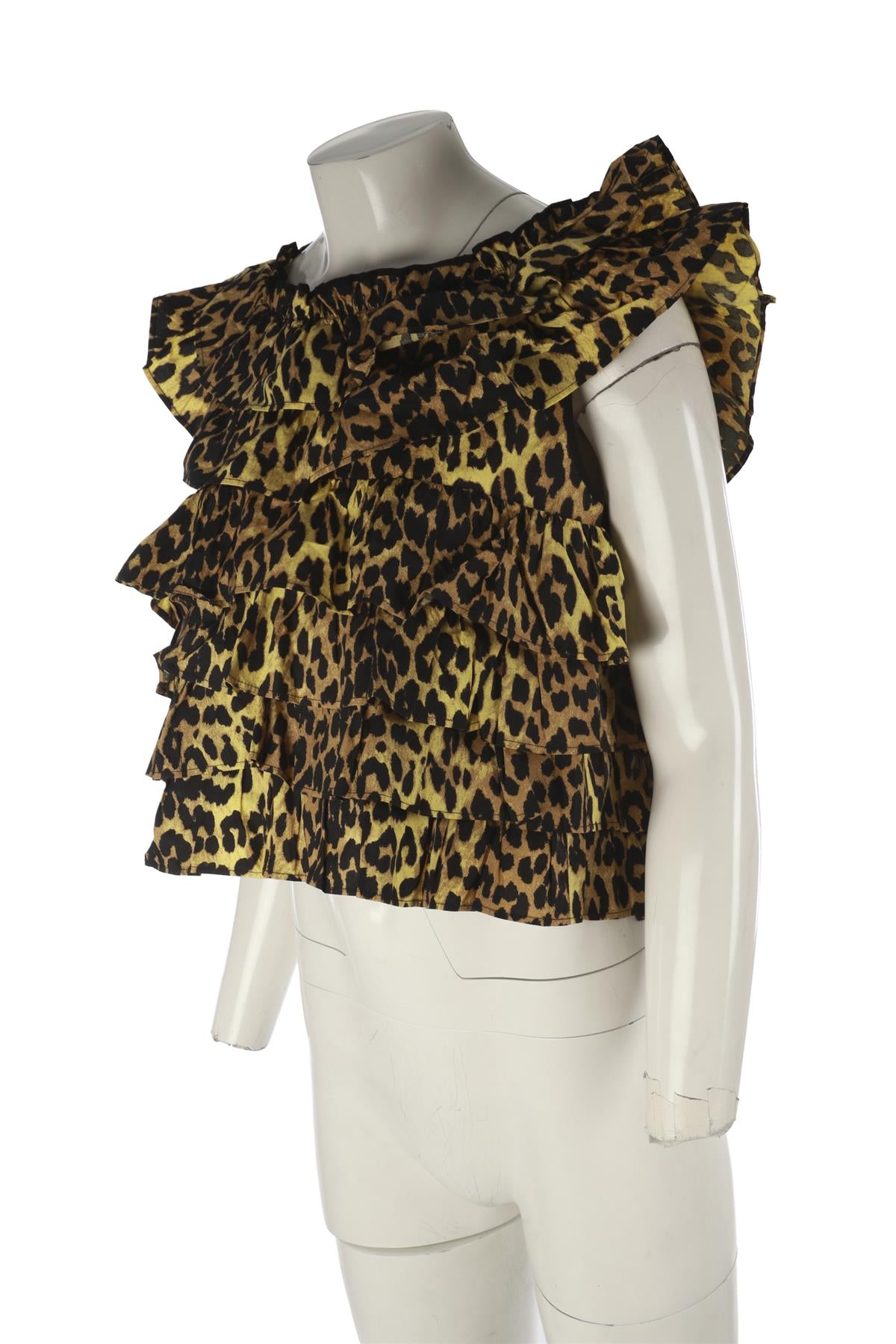 GANNI YELLOW COTTON TOP DE 34 UK 8