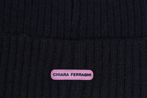 CHIARA FERRAGNI RIBBED KNIT BEANIE