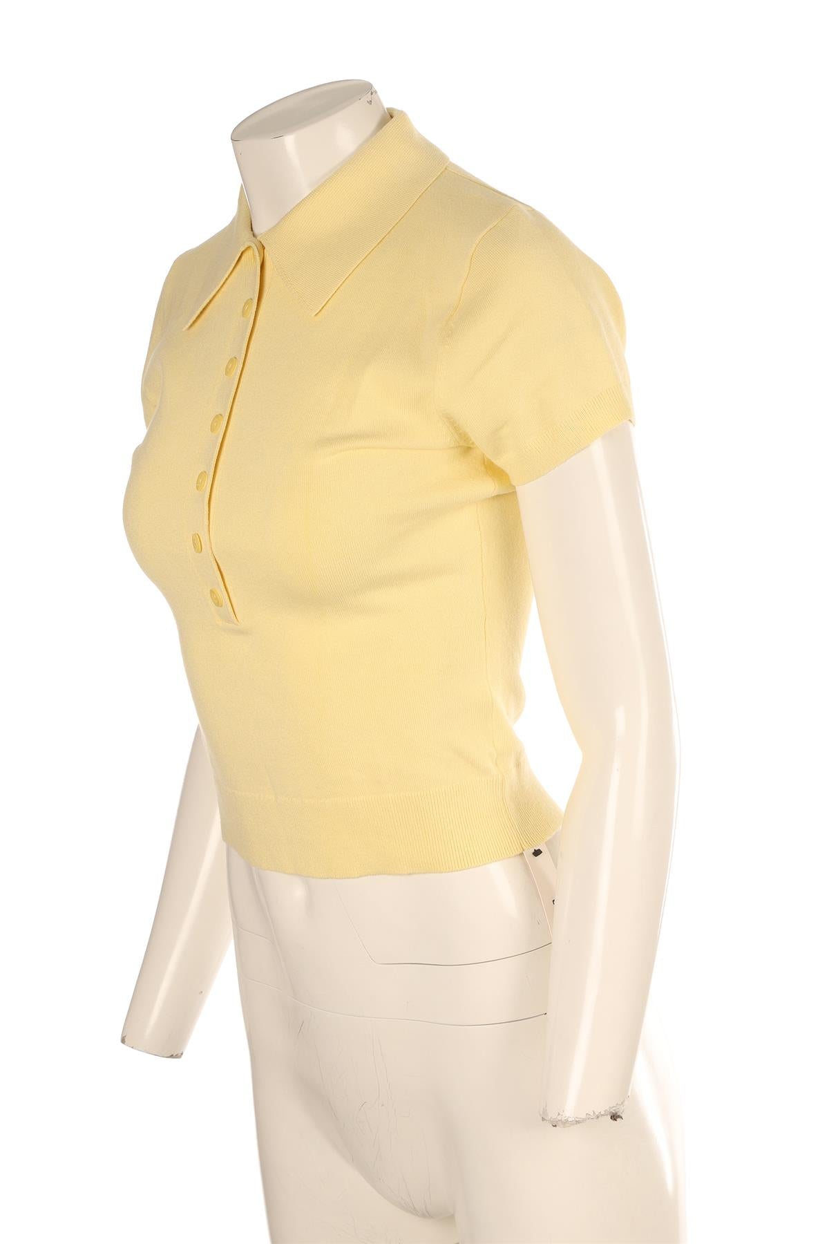 REFORMATION YELLOW COTTON TOP SMALL
