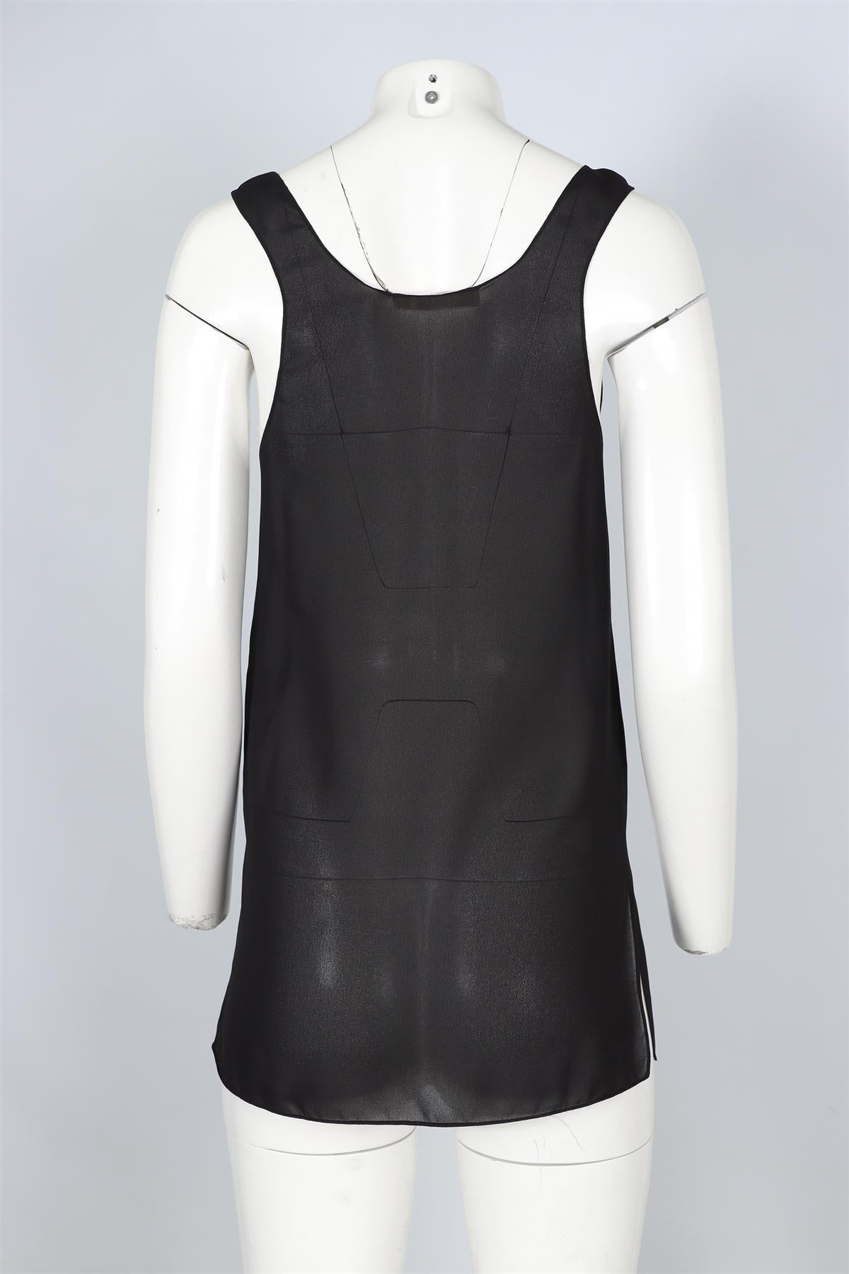 CHLOÉ BLACK CREPE TOP FR 34 UK 6