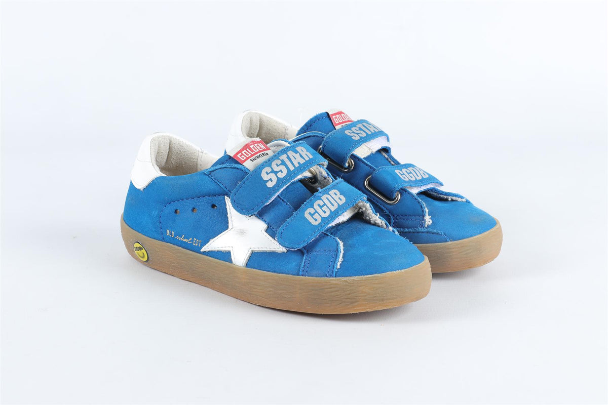 GOLDEN GOOSE DELUXE BRAND BLUE KIDS GIRLS SNEAKERS EU 27 UK 9 US 10