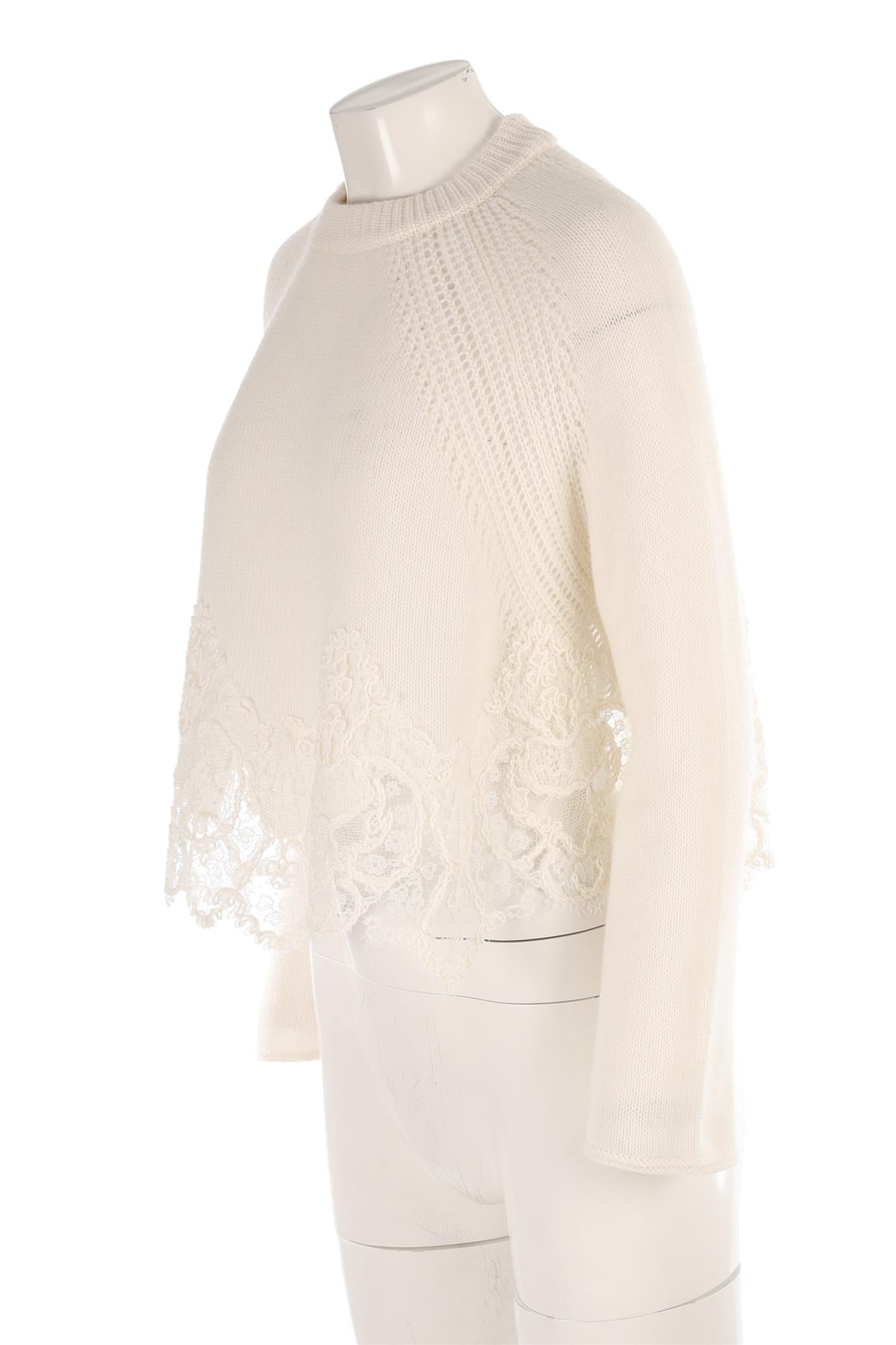 ERMANNO SCERVINO WHITE CASHMERE SWEATER IT 46 UK 14