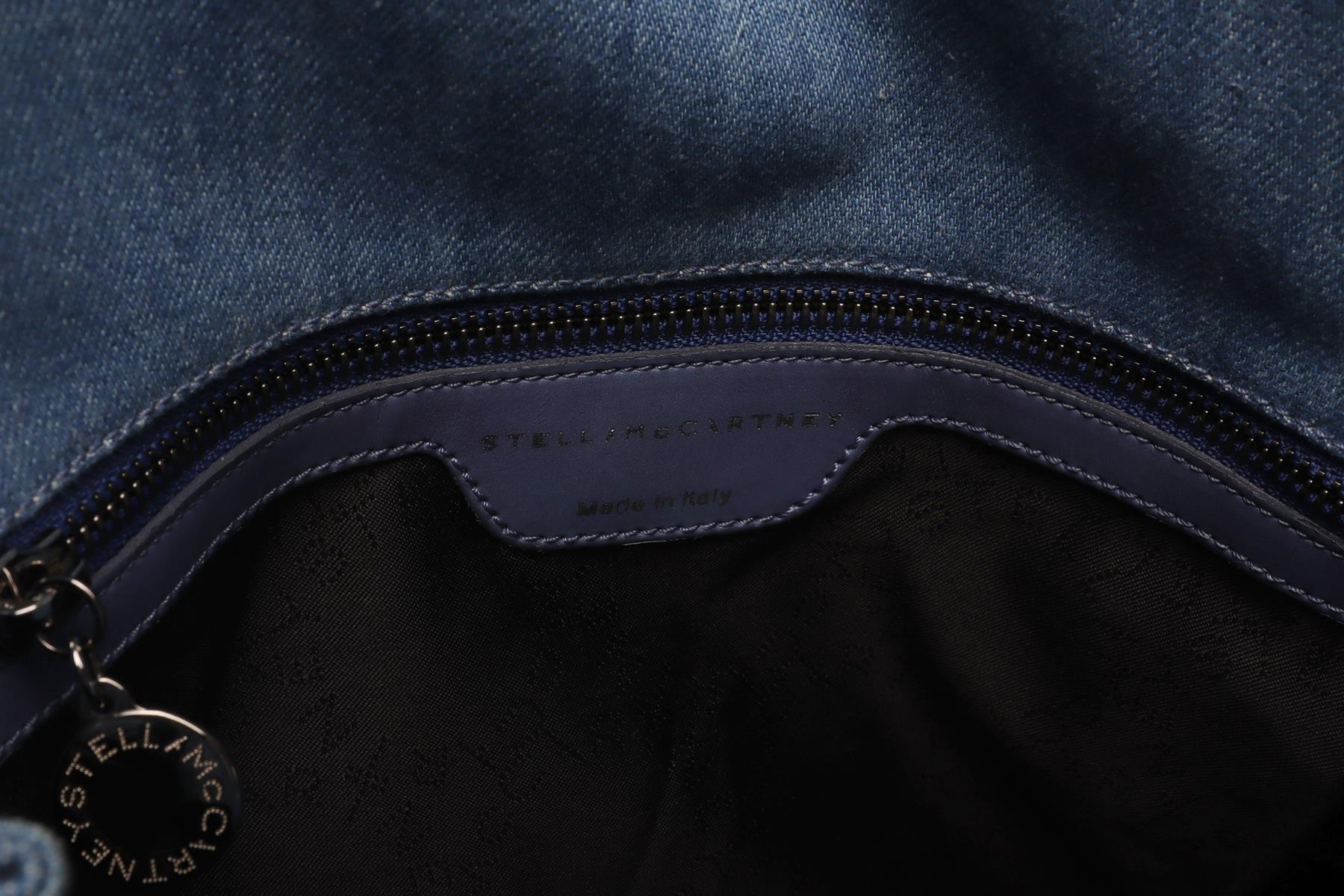 STELLA MCCARTNEY BLUE FALABELLA DENIM SHOULDER BAG