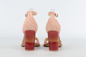 GABRIELA HEARST PINK SUEDE SANDALS EU 38 UK 5 US 8