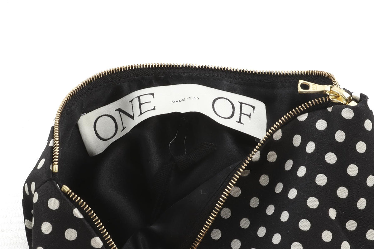 ONE/OF by Patricia Voto Black Satin Clutch
