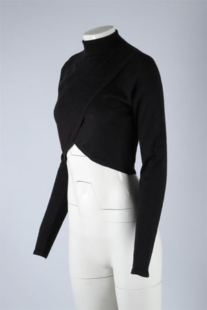 LE KASHA BLACK CASHMERE SWEATER SMALL/MEDIUM