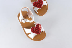 SOPHIA WEBSTER WHITE KIDS GIRLS LEATHER SANDALS EU 25 UK 8 US 9