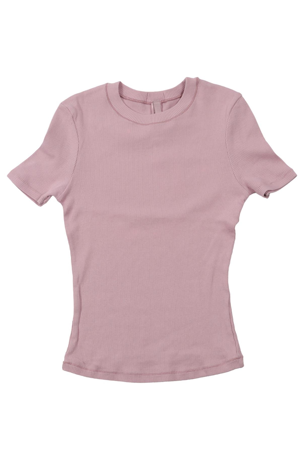 SKIMS PINK COTTON T-SHIRT XXSMALL