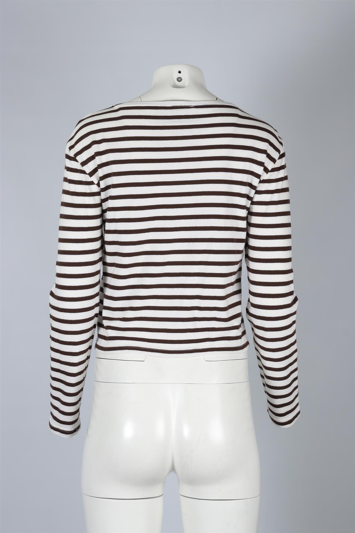 SPORTY & RICH BROWN COTTON TOP XSMALL