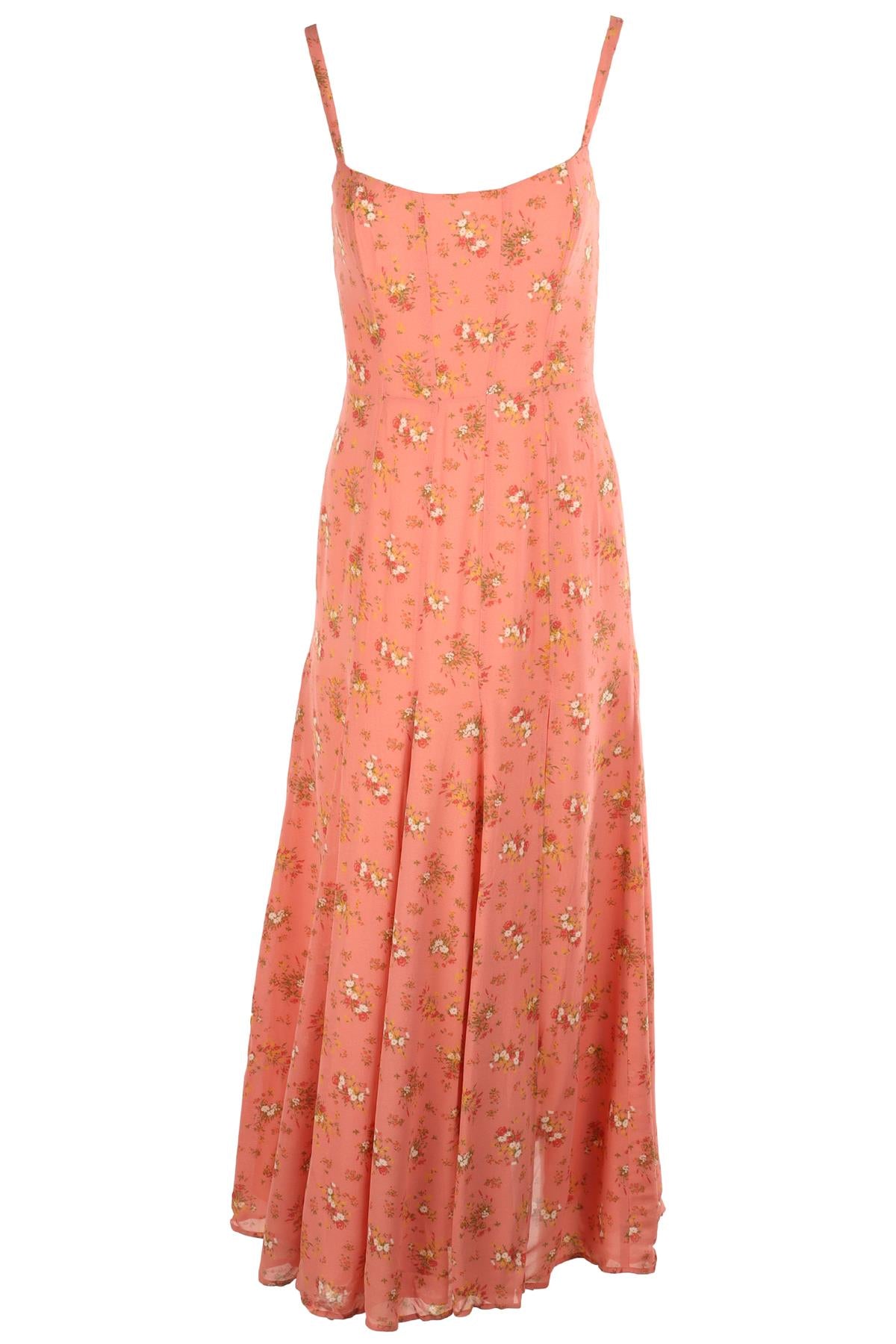 REFORMATION PINK CREPE MAXI DRESS US 4 UK 8