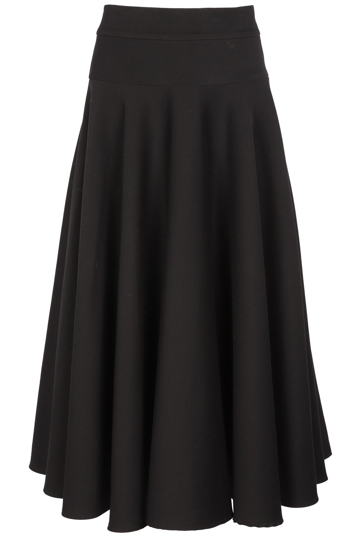 ESCADA BLACK WOOL MAXI SKIRT IT 36 UK 4