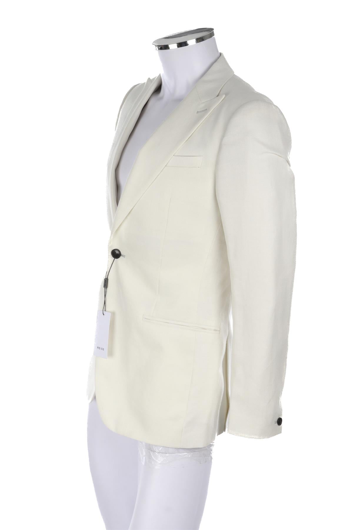 REISS ECRU MENS WOOL BLAZER UK/US 36 FR 36 IT 46