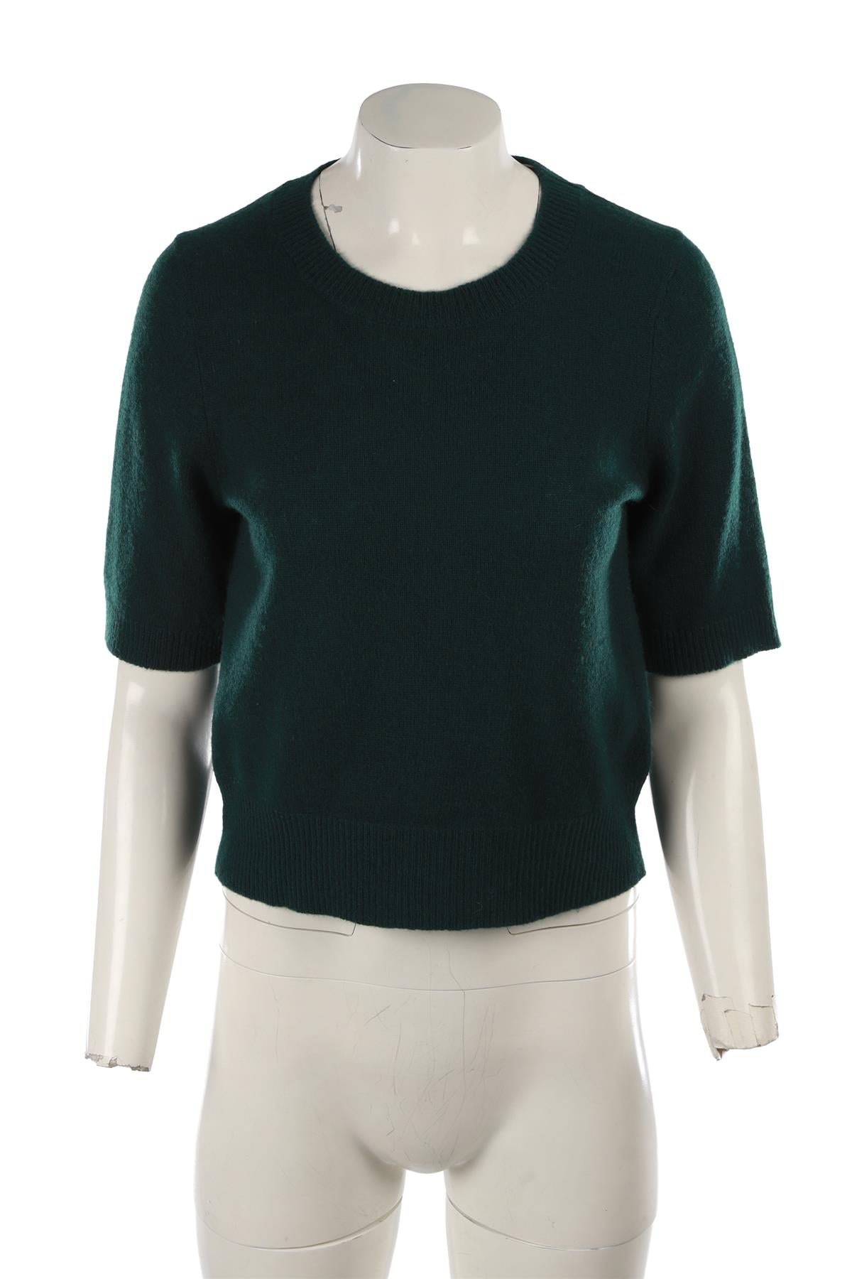 GREEN CASHMERE SWEATER