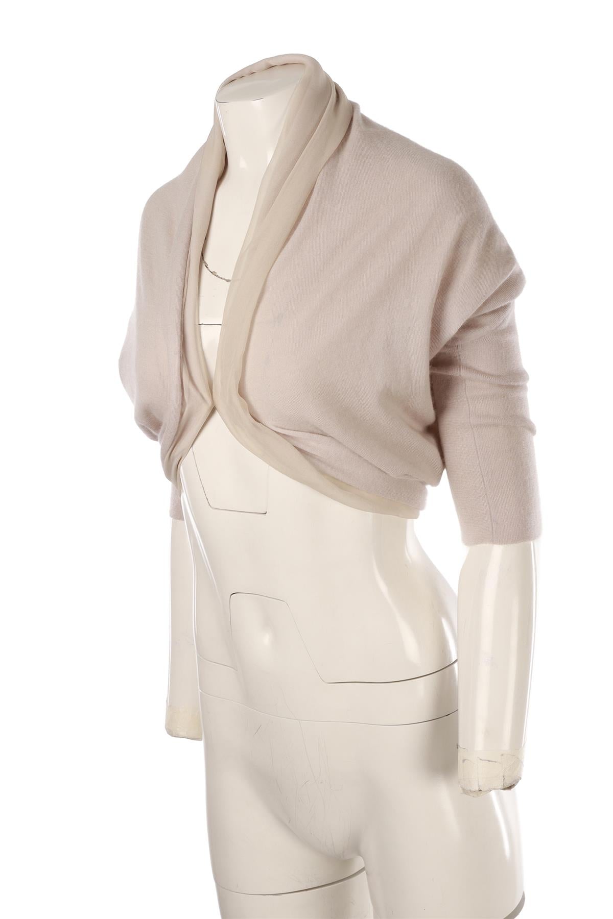 BEIGE CASHMERE CARDIGAN