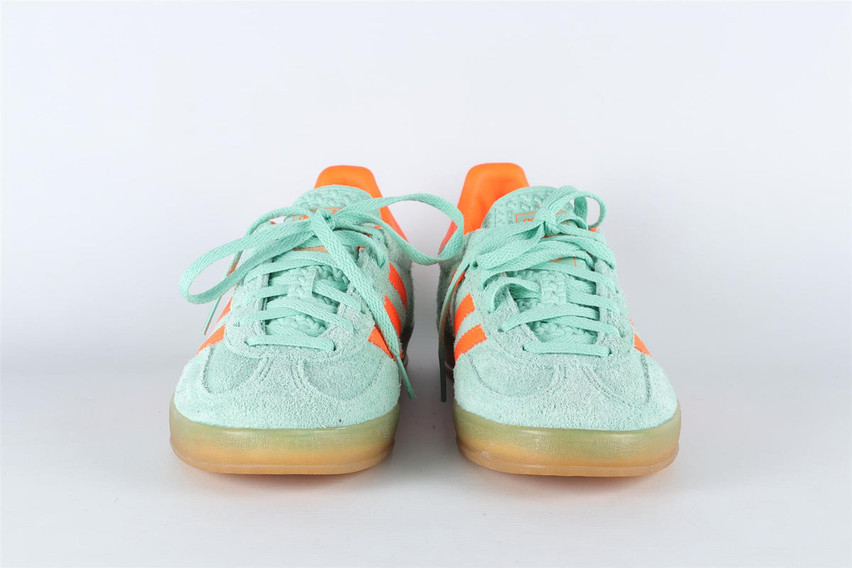 ADIDAS GREEN GAZELLE PULSE MINT SOLAR ORANGE SNEAKERS EU 38 2/3 UK 5.5 US 7