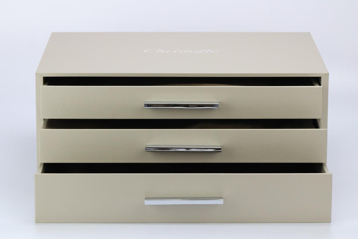 CHRISTOFLE SILVER PLATED STAINLESS STEEL CUTLERY SET