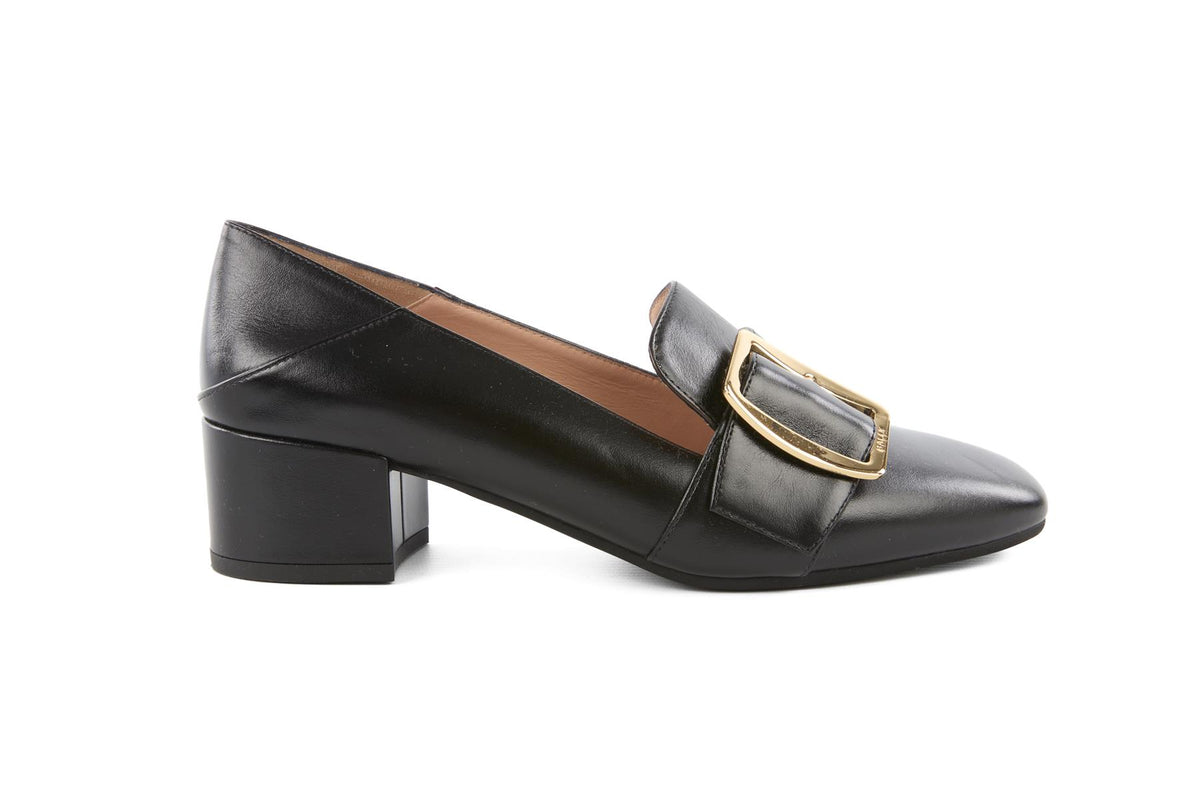 BALLY BLACK LEATHER LOAFERS EU 39 UK 6 US 9