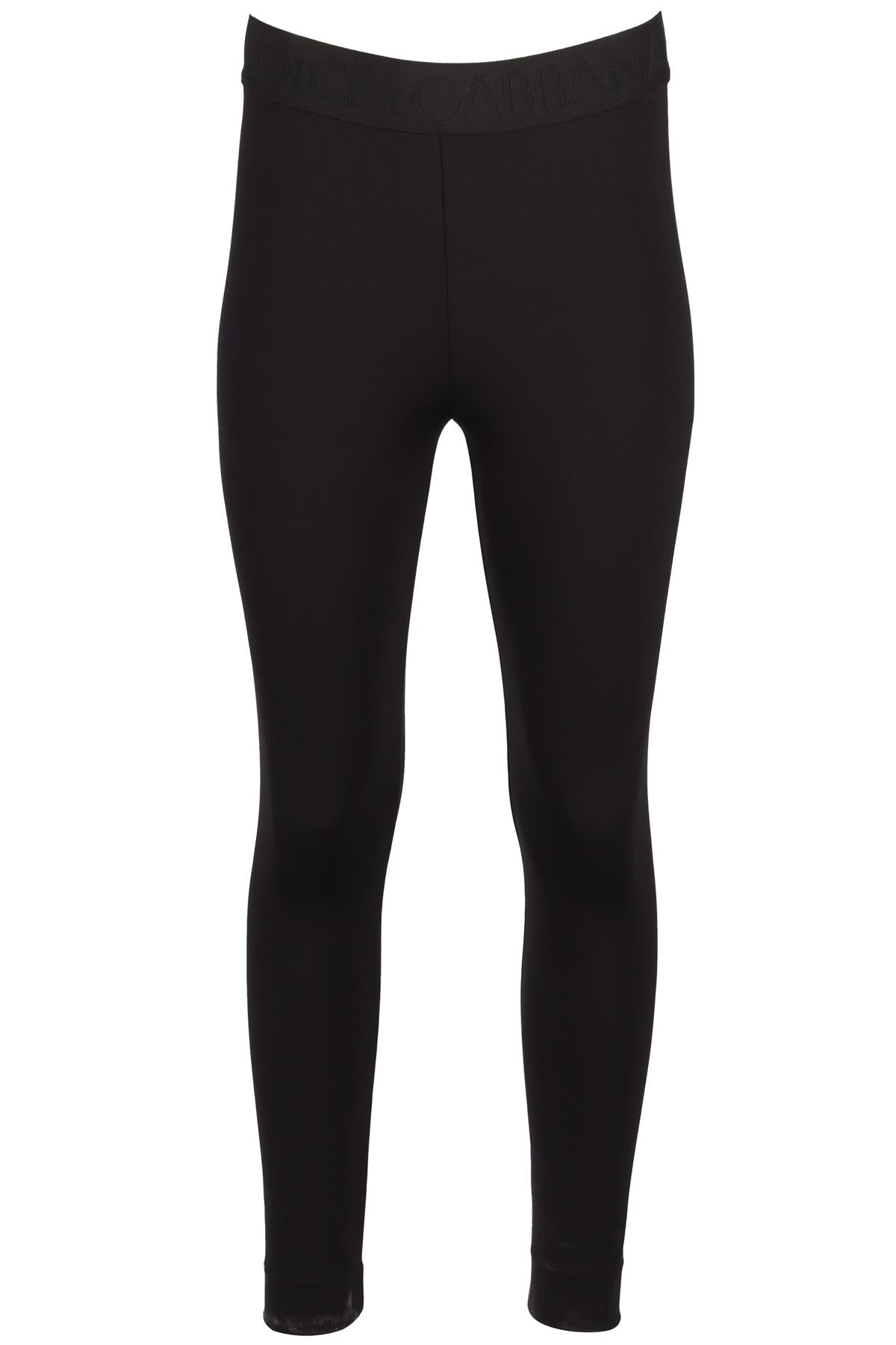 DOLCE & GABANNA BLACK JERSEY LEGGINGS IT 46 UK 14