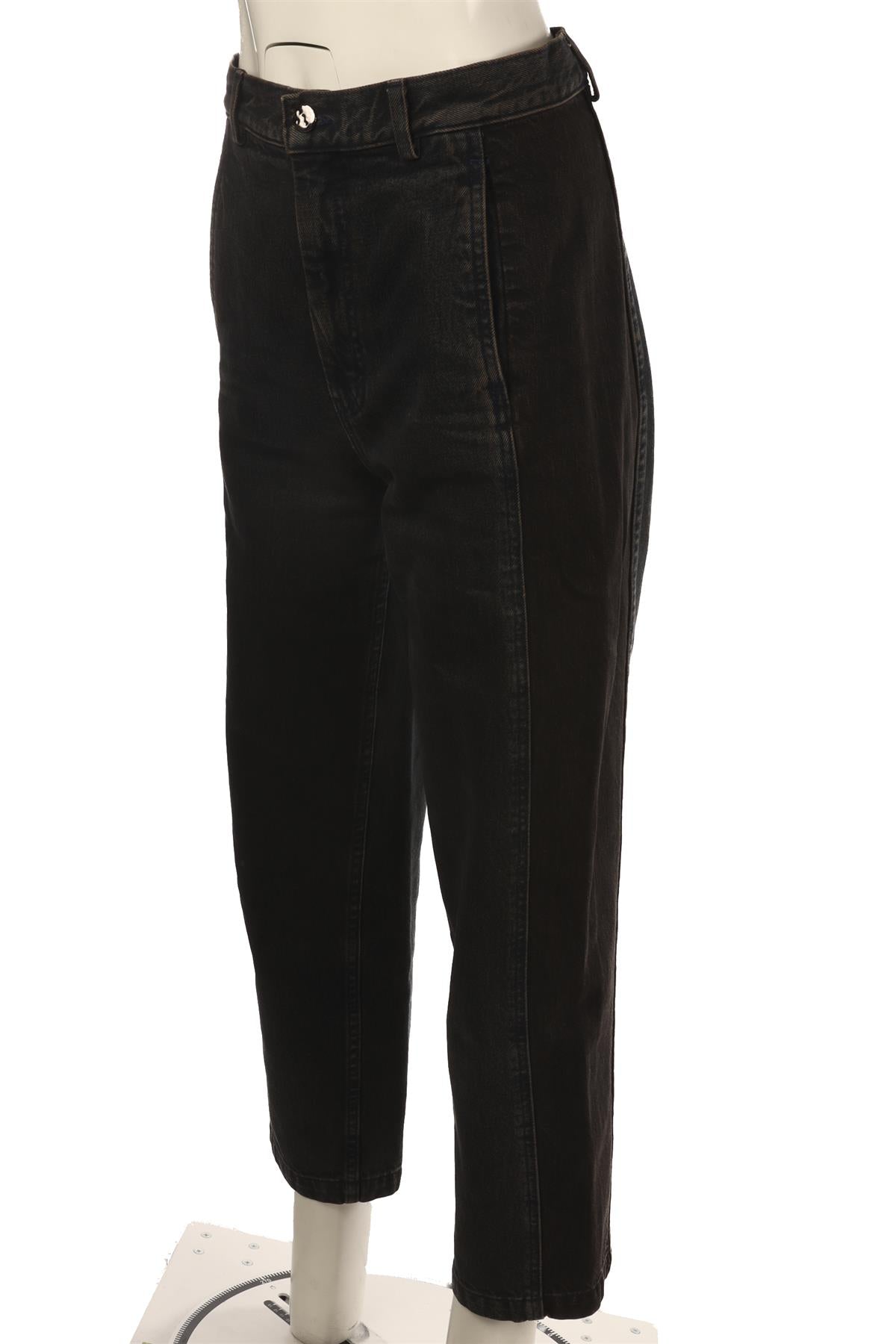 RACHEL COMEY NAVY HIGH RISE STRAIGHT LEG JEANS US 4 UK 8