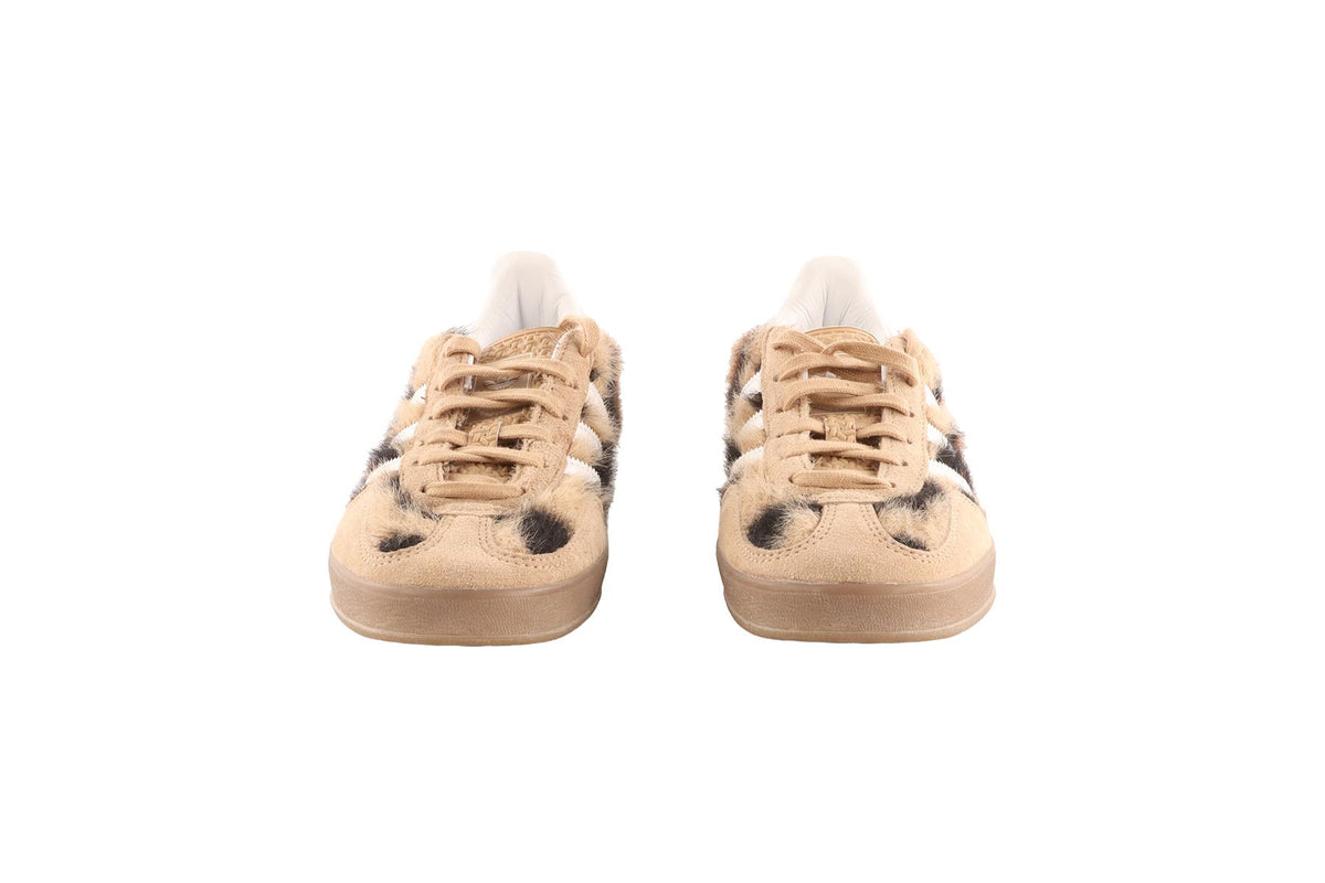 ADIDAS + ATMOS PINK BEIGE GAZELLE TRINITY LEOPARD/ WARM SANDSTONE SNEAKERS EU 38 2/3 UK 5.5 US 7