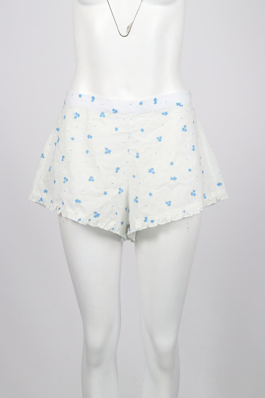 RIXO FLORAL PRINTED COTTON SHORTS UK 10