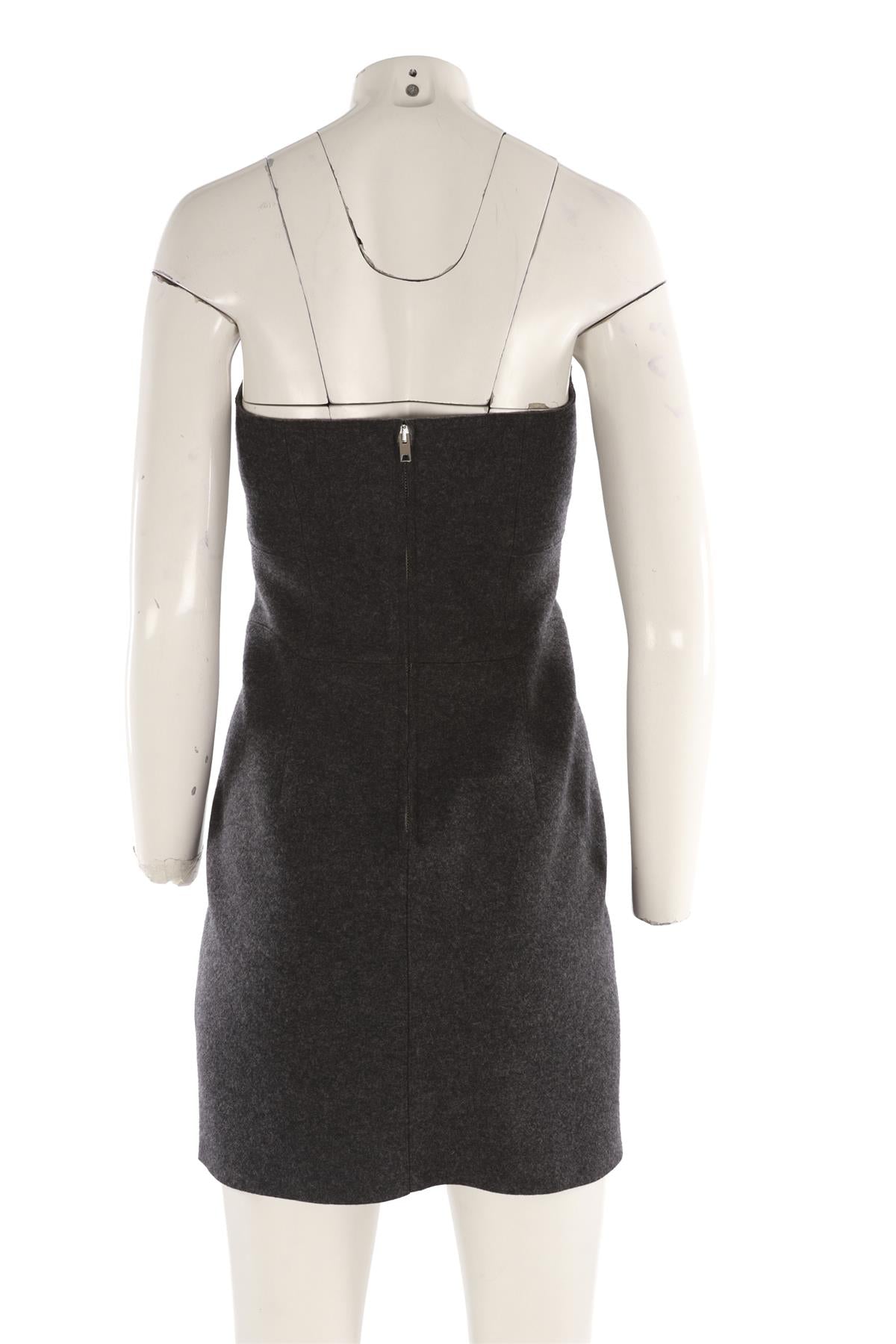 ISABEL MARANT GREY WOOL MINI DRESS FR 40 UK 12