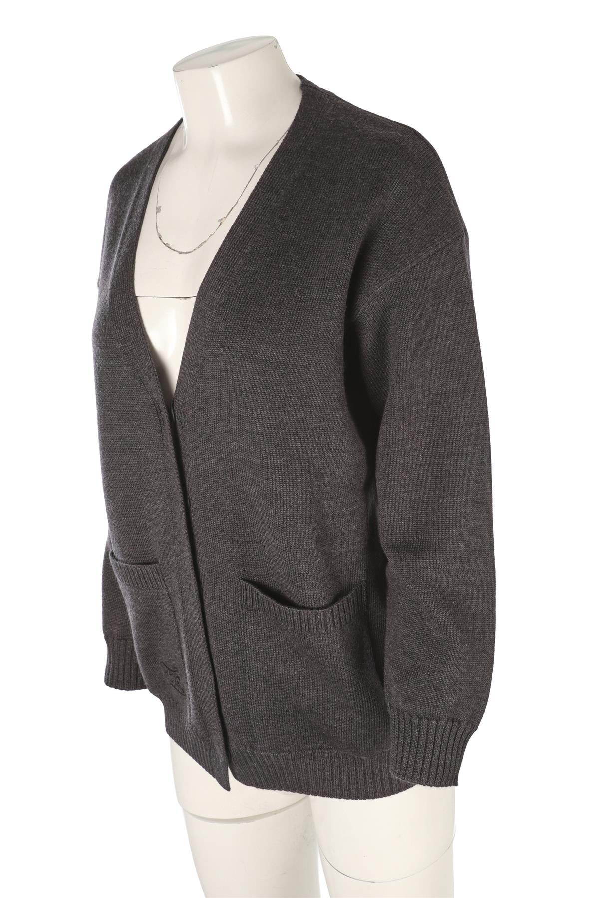 FENDI GREY WOOL CARDIGAN IT 36 UK 4