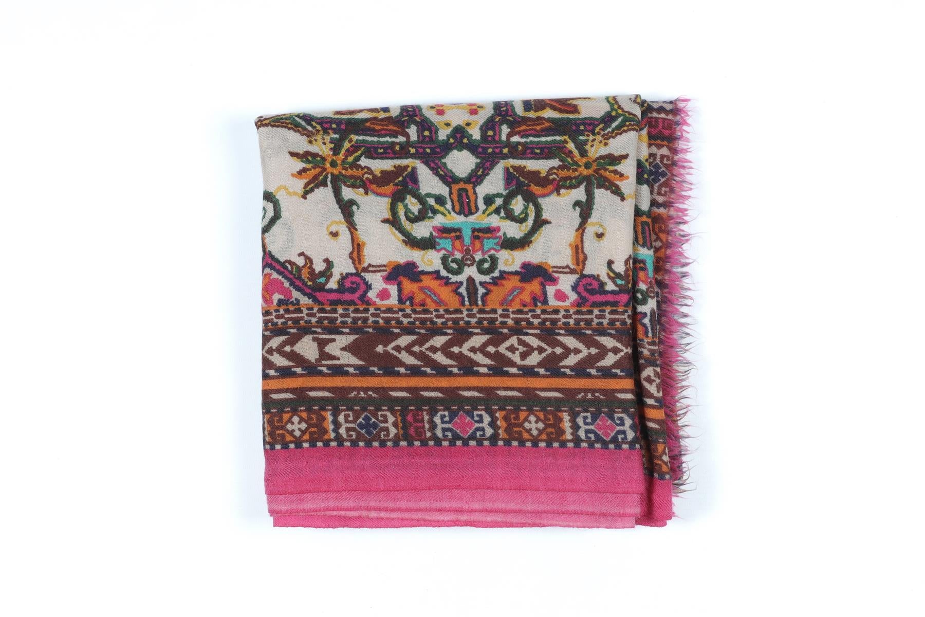 ETRO MULTI CASHMERE SCARF