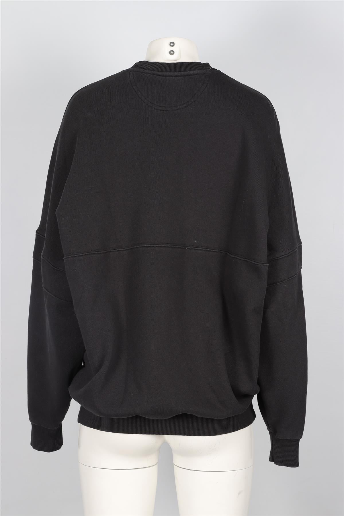 ANINE BING + REEBOK BLACK COTTON SWEATSHIRT XSMALL