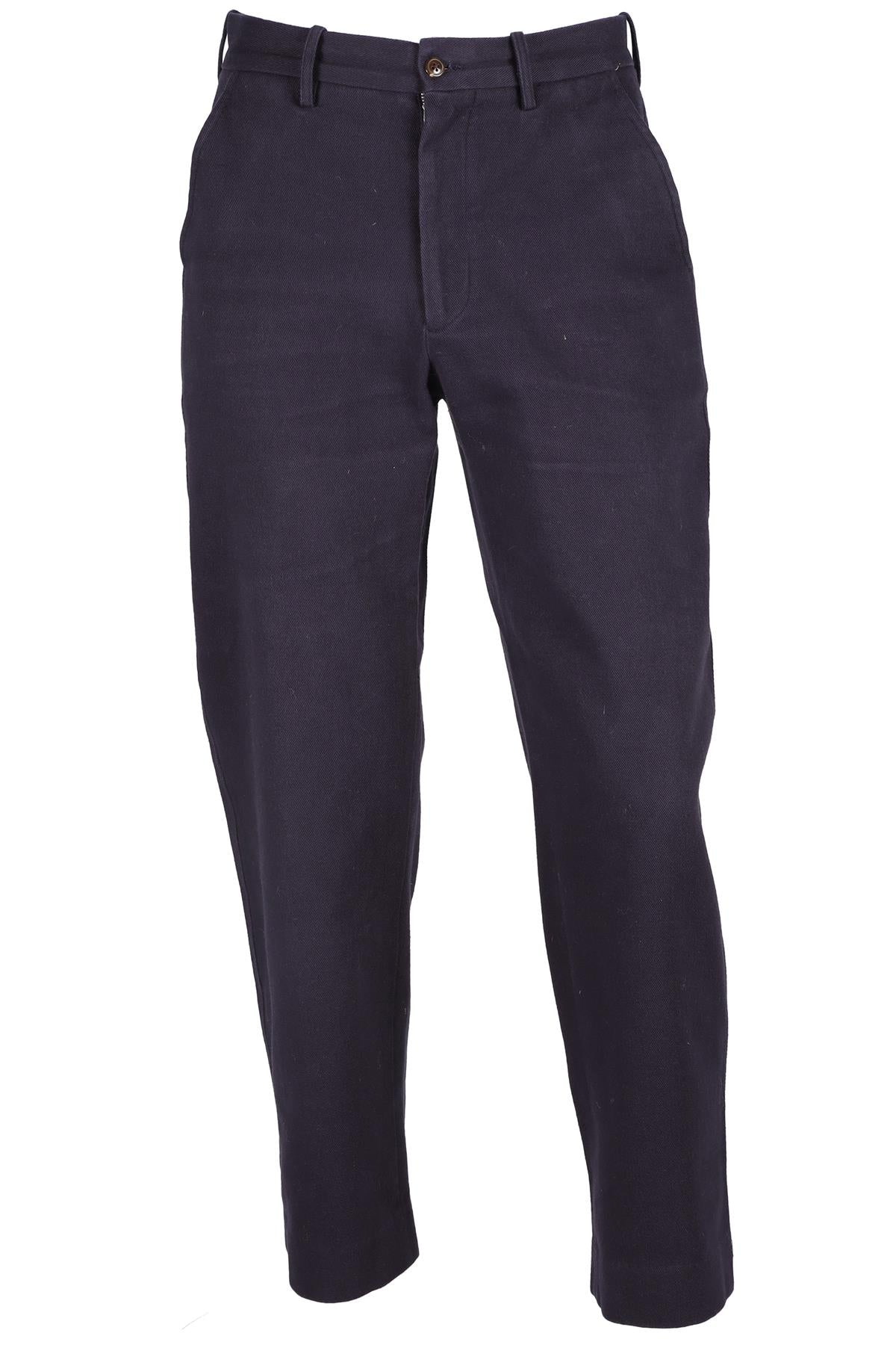 BODE NAVY MEN'S COTTON STRAIGHT LEG PANTS UK/US W30