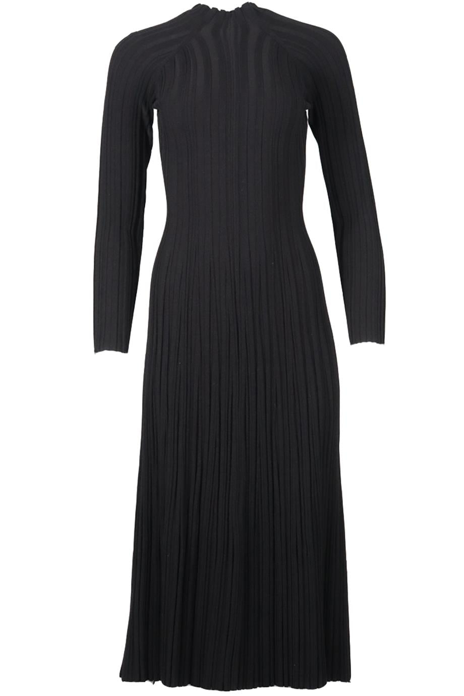 DION LEE RIBBED COTTON BLEND MIDI DRESS MEDIUM