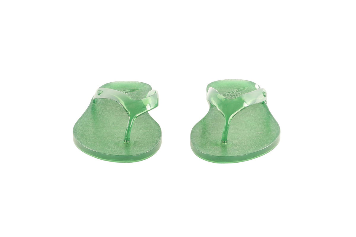 ANCIENT GREEK SANDALS GREEN RUBBER FLIP FLOPS EU 36 UK 3 US 6