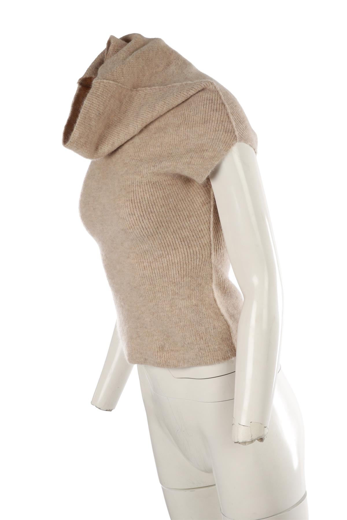 BEIGE ALPACA VEST