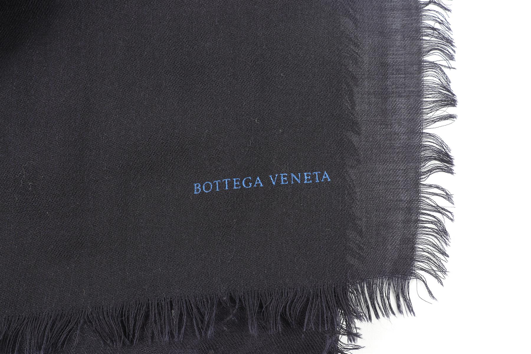 BOTTEGA VENETA BLUE WOOL SCARF