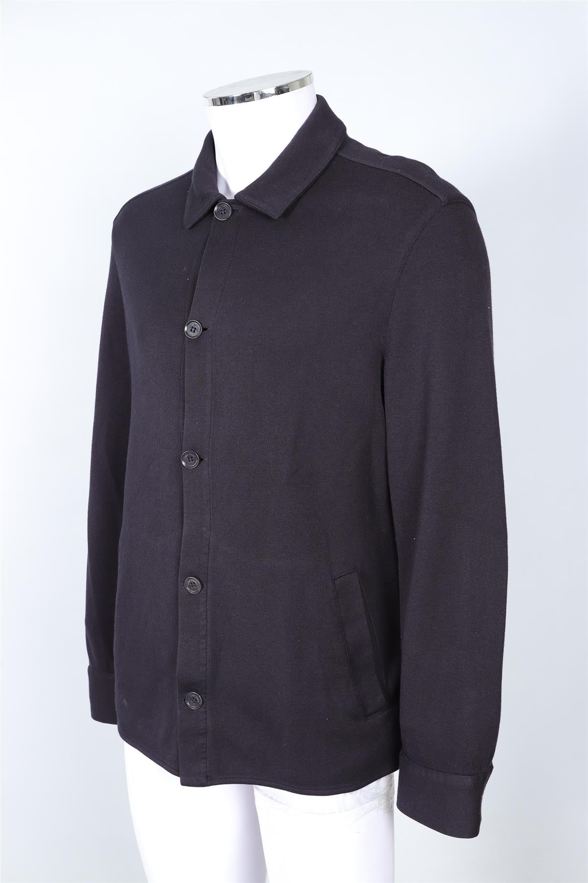 LORO PIANA NAVY MEN'S COTTON JACKET XXLARGE