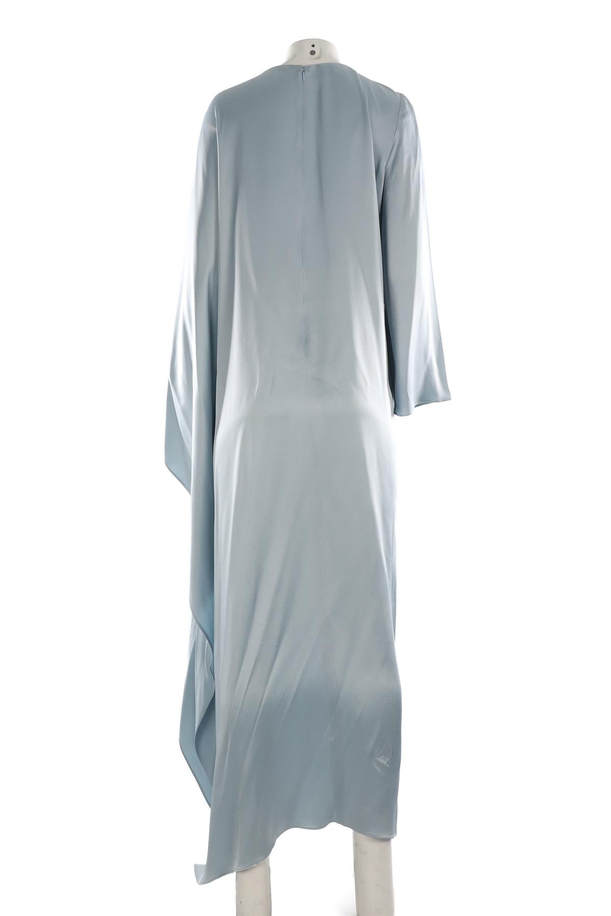 OSCAR DE LA RENTA BLUE 2022 SATIN GOWN SMALL