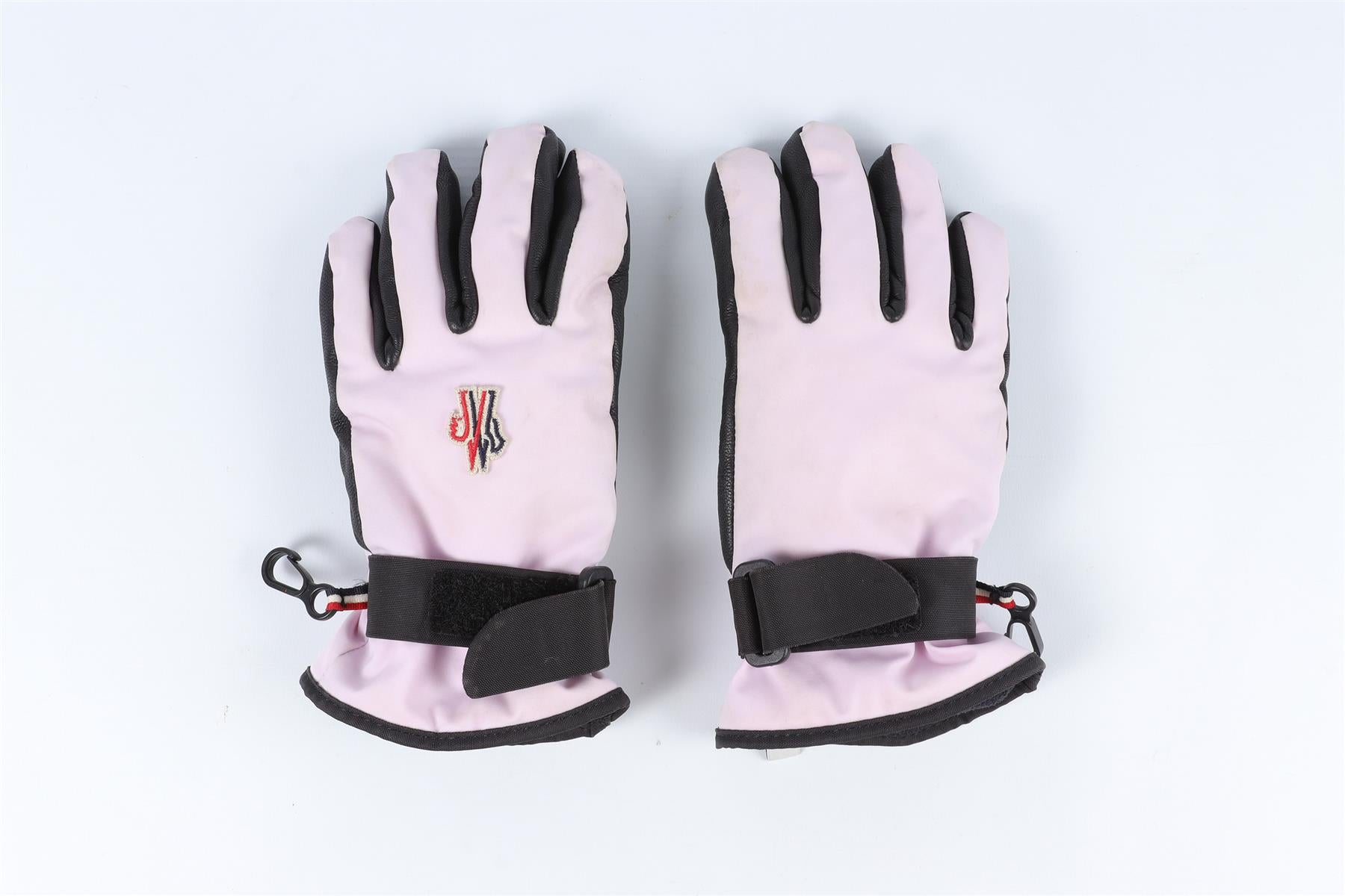 MONCLER PINK GIRLS KIDS SKI GLOVES